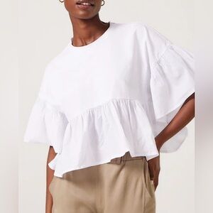 Urban Outfitters Ruffled Cropped Top